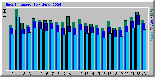 Hourly usage for June 2024