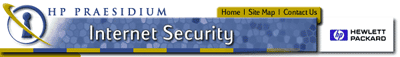 Example header for the old HP Internet Security website